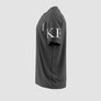SYKE SLEEVES V NECK BLACKTSHIRT