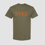 Military Green Orange SYKE Classic TShirt
