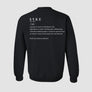 Classic Black Red Crew Neck SYKE Long Sleeve