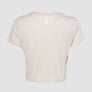 Heather Dust Flowy Crop Tee