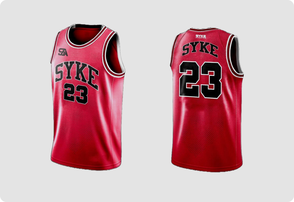 Michael Jordan 23 Basketball Red Jersey For Men | Syke Brand – SYKE