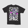 SYKE Space Music Youth T-Shirt - Black