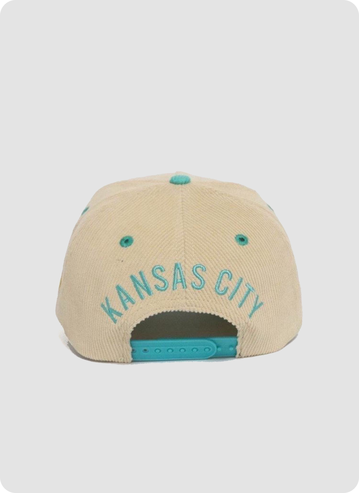 SYKE x Kansas City Corduroy Hat - AQUA ORANGE