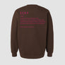 Classic Chocolate Pink Crew Neck SYKE Long Sleeve