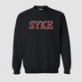 Classic Black Red Crew Neck SYKE Long Sleeve