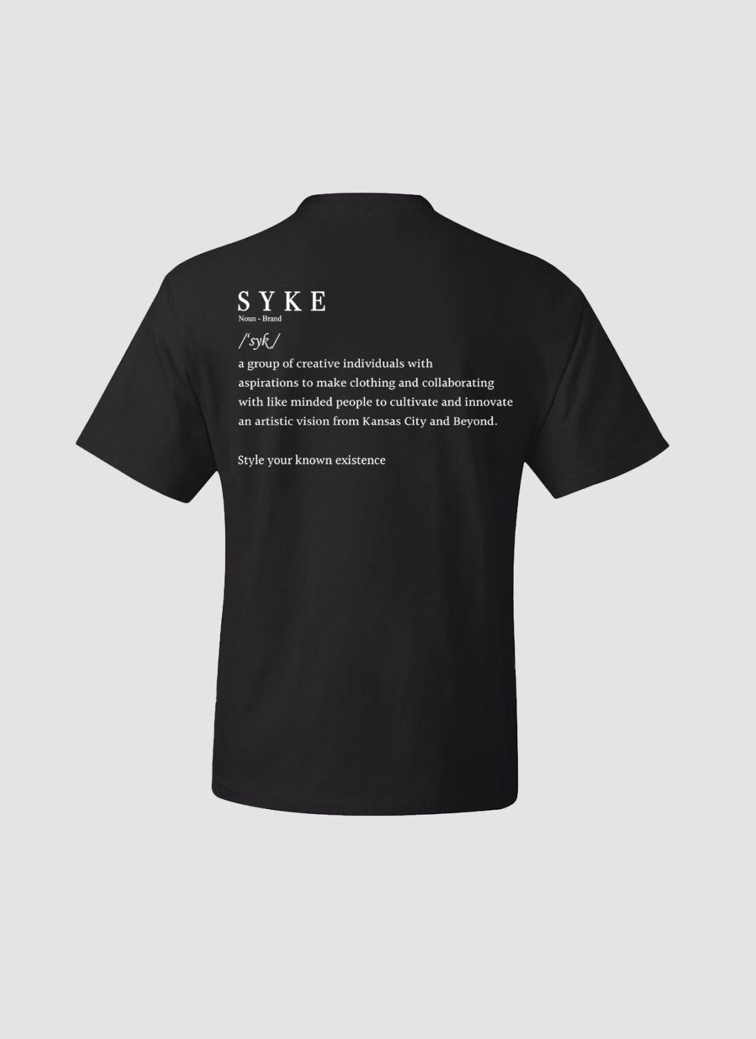 Black Red SYKE Classic Tee