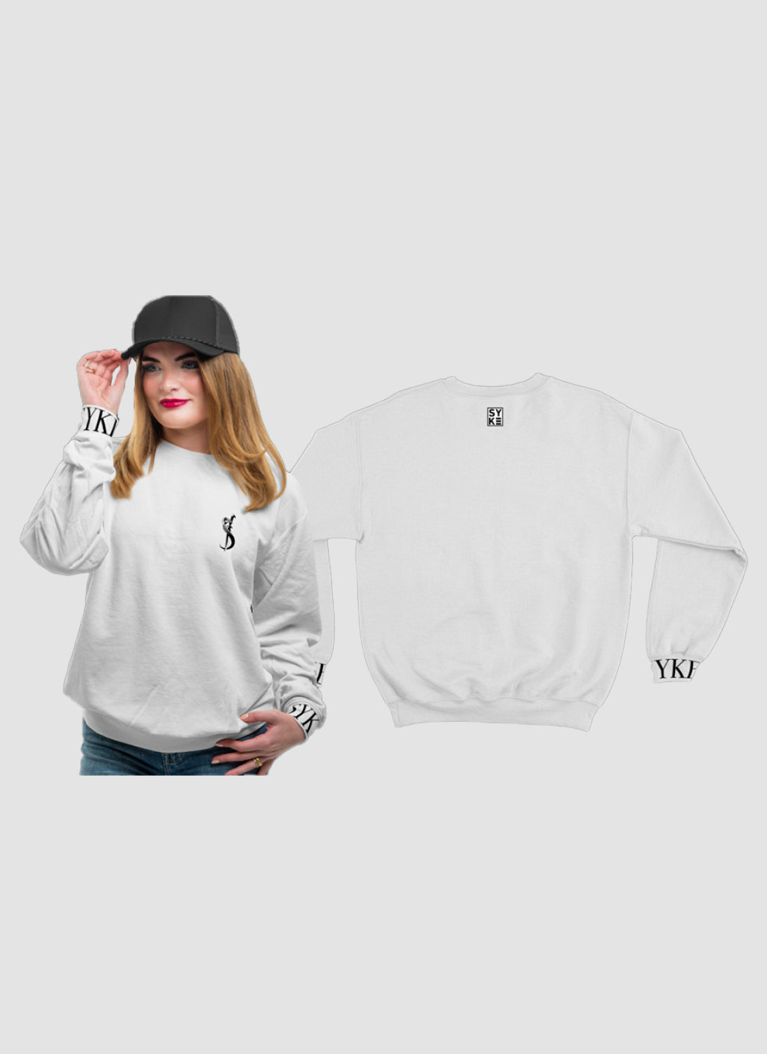 White Crew Neck - Dagger