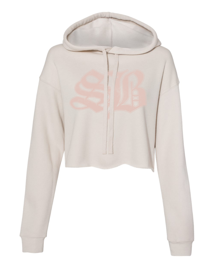 Cropped Hoodie – Heather Dust