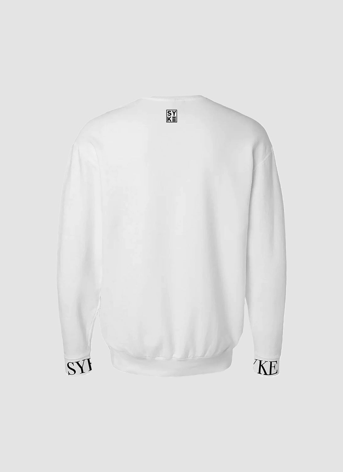 SYKE White Crew Neck Long Sleeve