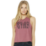 Racerback Crop Tank – Heather Mauve