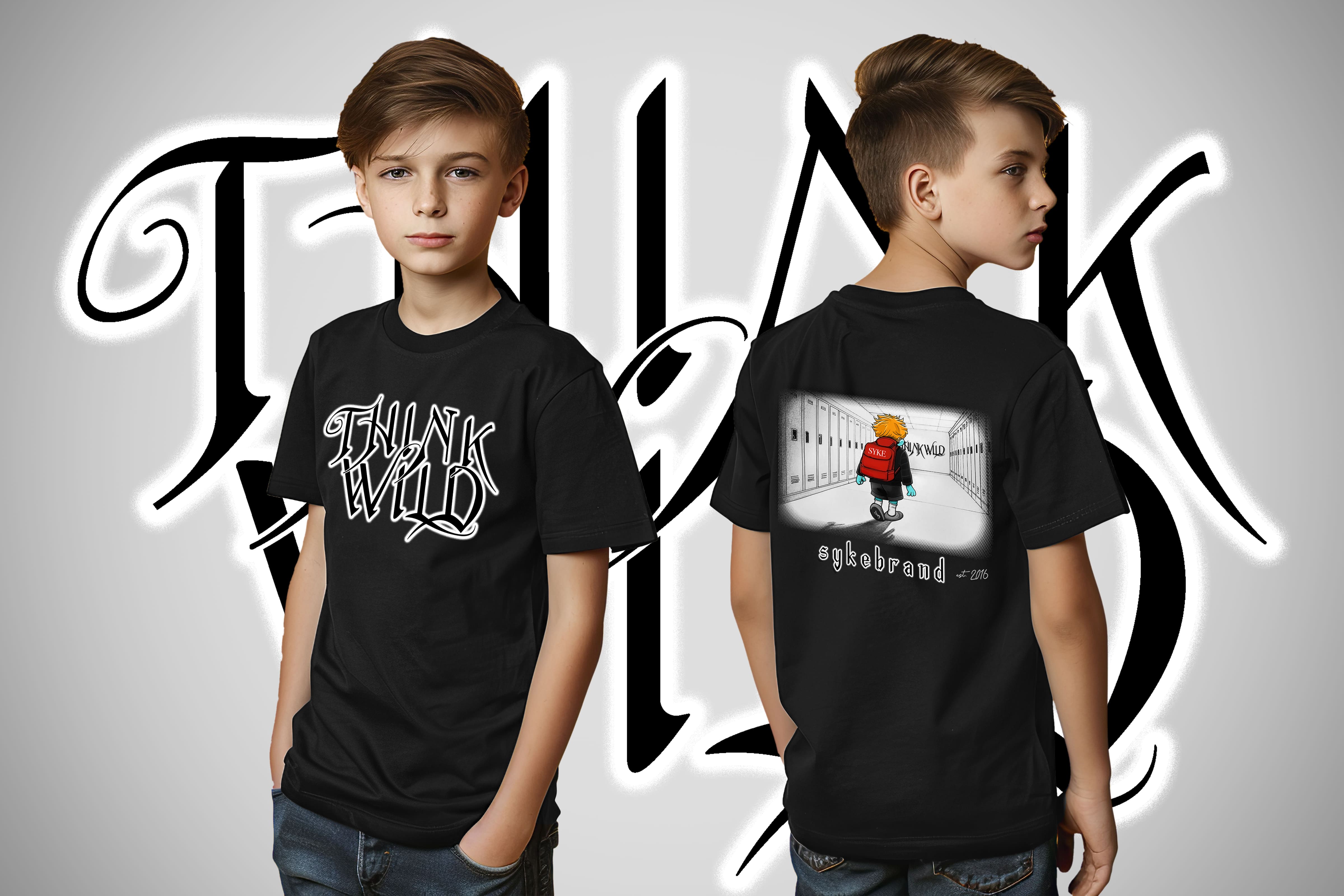 Youth Think Wild Tee – Black