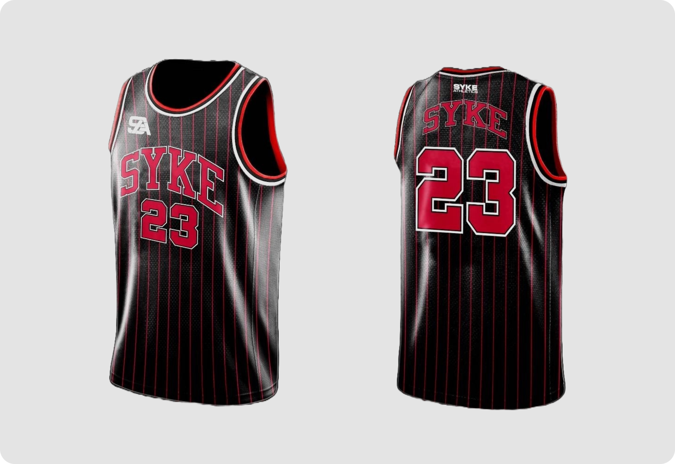 SYKE Basketball Jersey (Black)