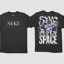 SYKE Space Youth Black T-Shirt
