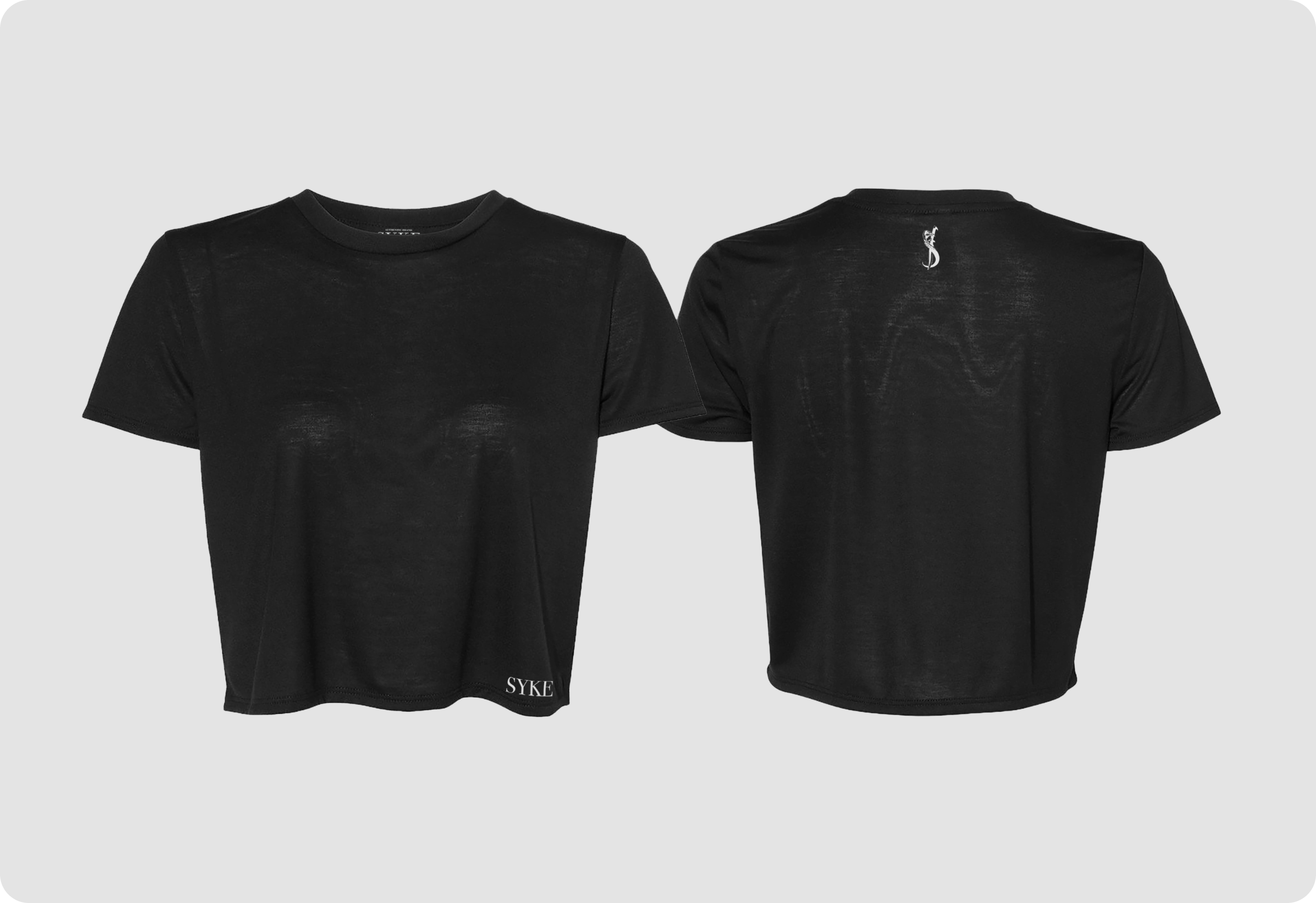 Shop flowy black crop top for women Syke Brand SYKE