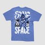 SYKE Space Music Youth T-Shirt - Flo Blue