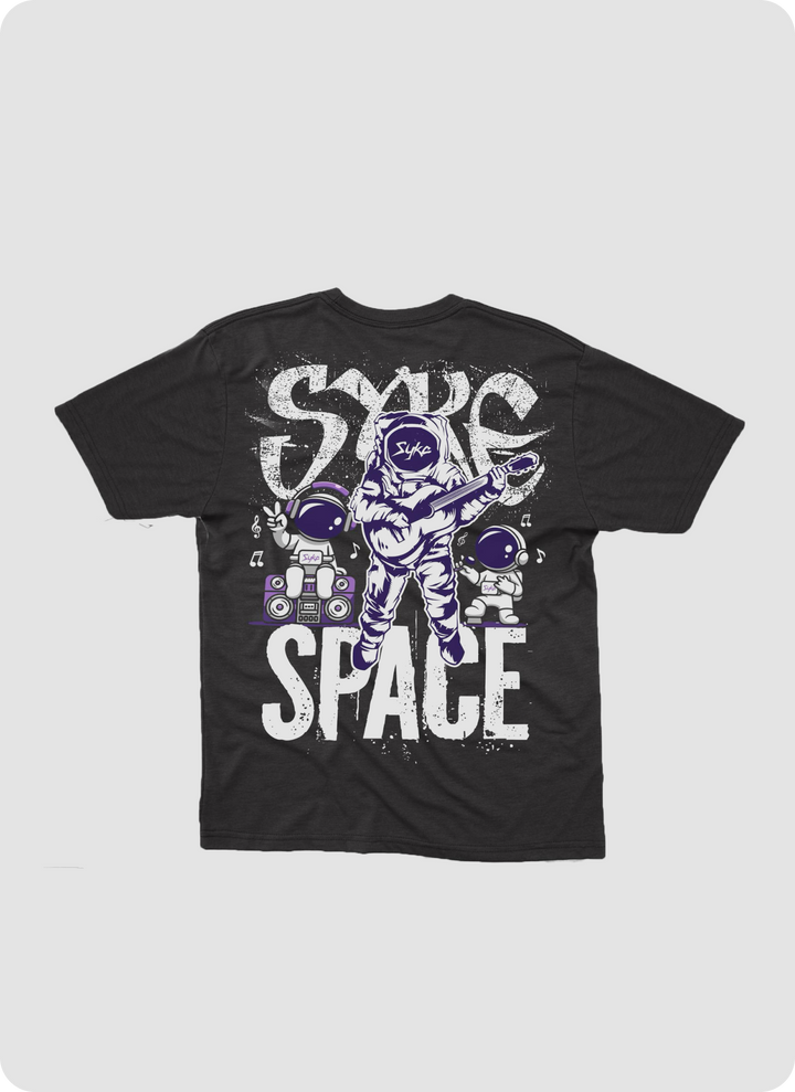 SYKE Space Youth Black T-Shirt