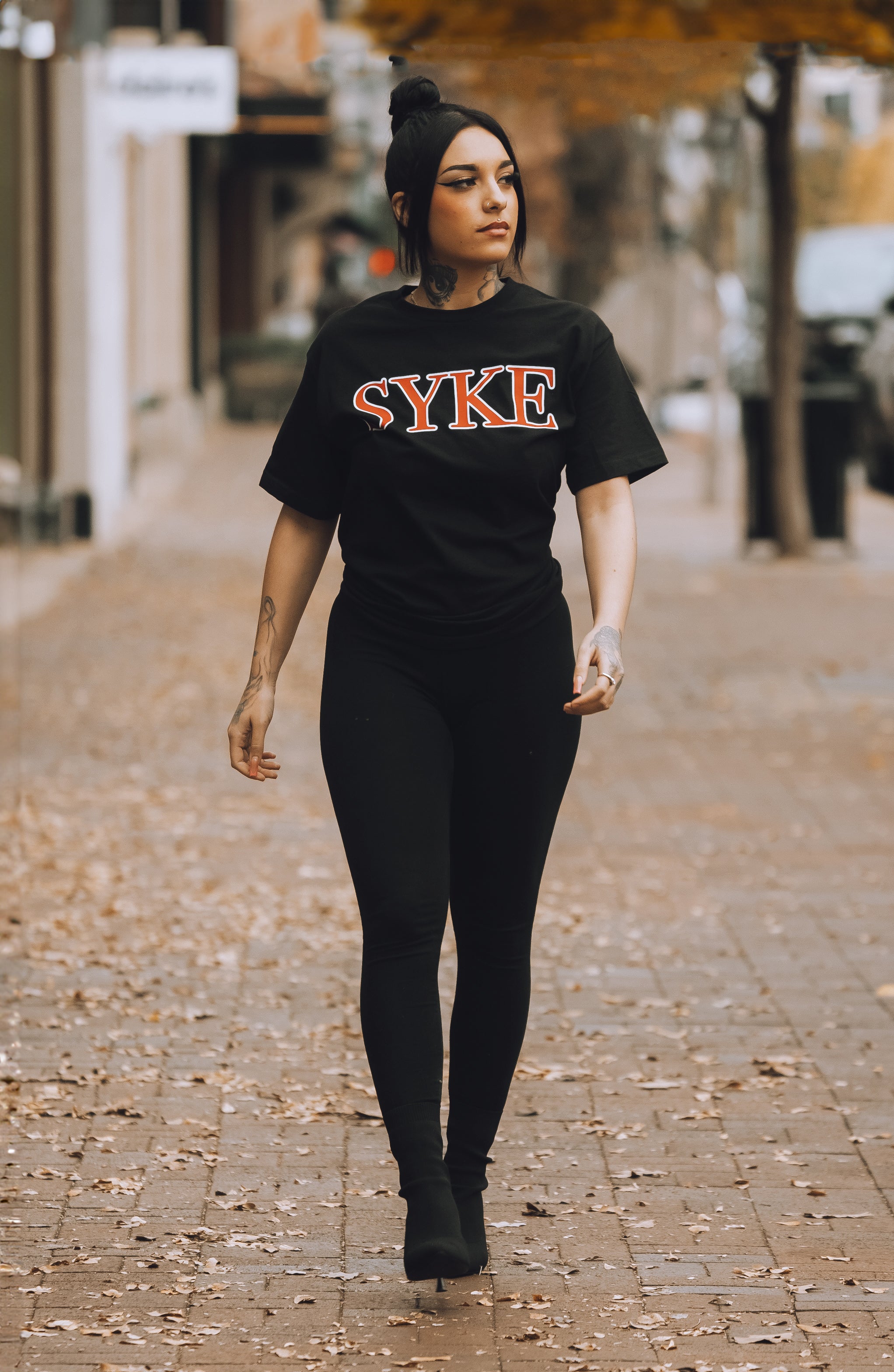 Black Red SYKE Classic Tee