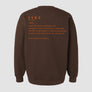 Classic Chocolate Orange Crew Neck SYKE Long Sleeve