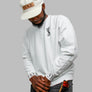 SYKE White Crew Neck Long Sleeve