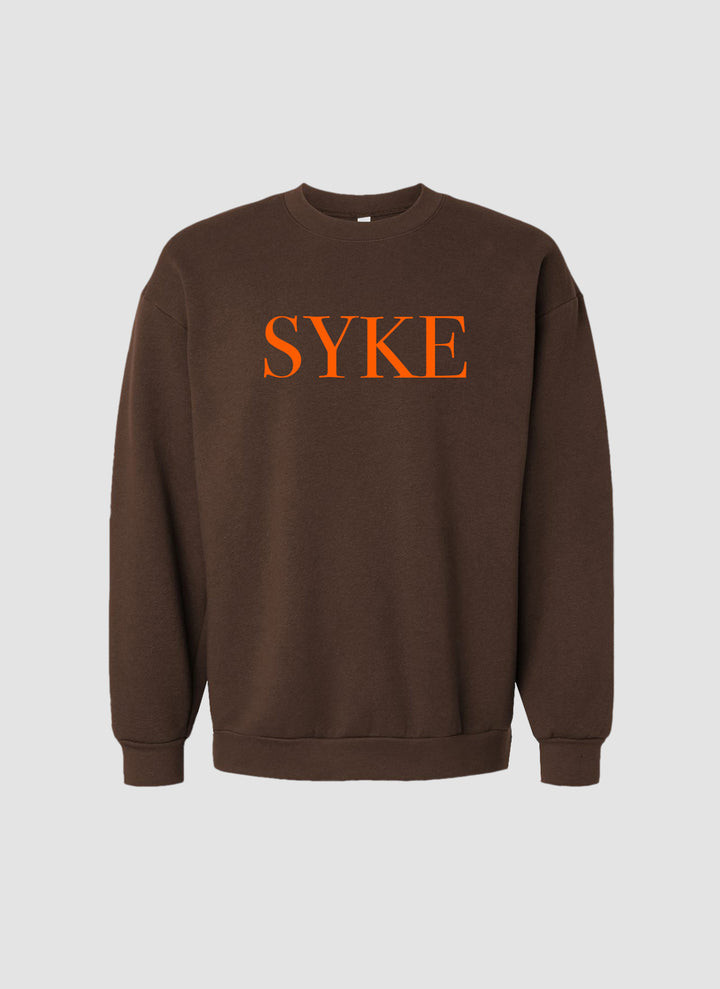 Classic Chocolate Orange Crew Neck SYKE Long Sleeve