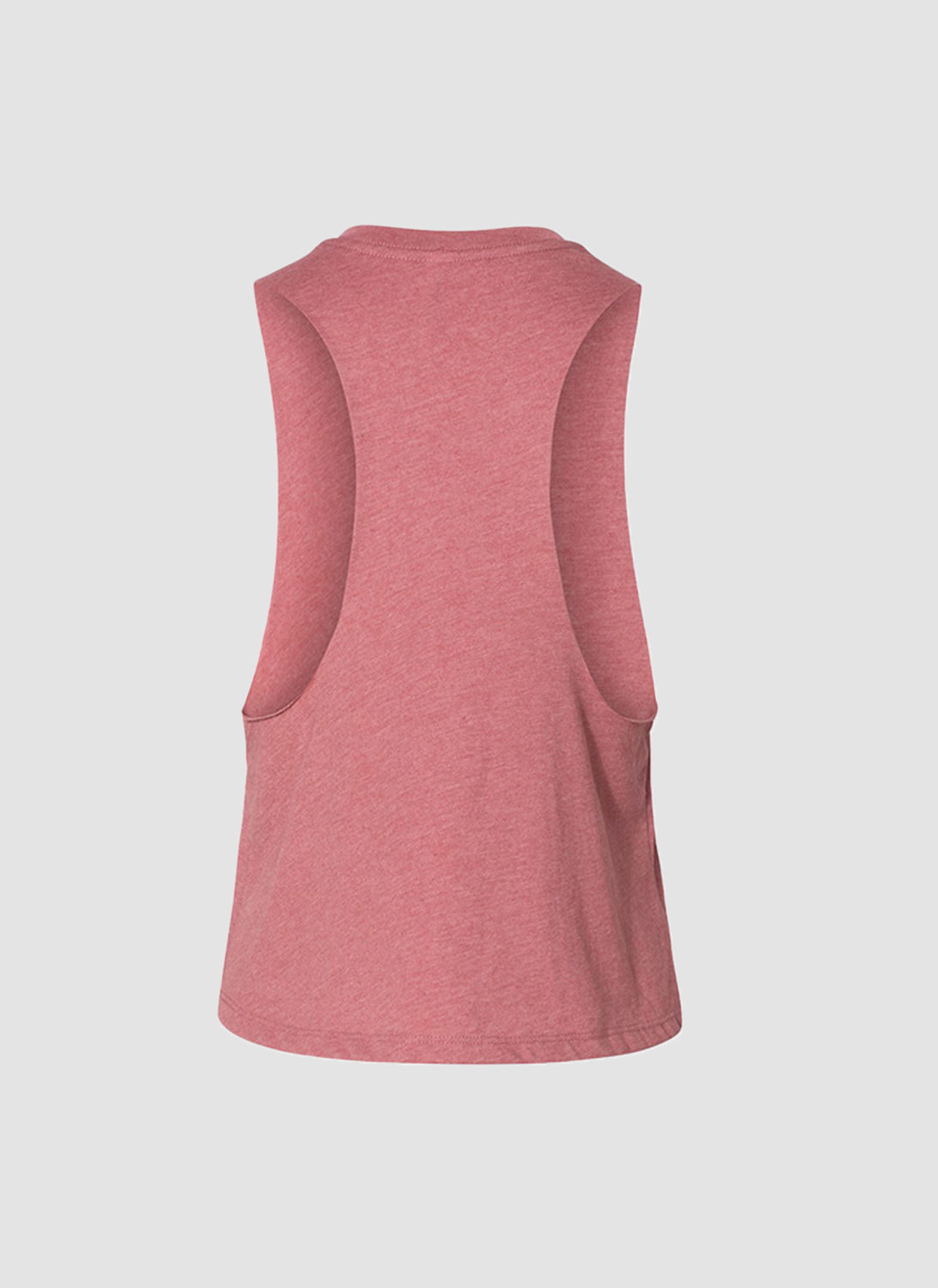 Racerback Crop Tank – Heather Mauve