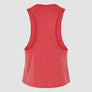 Heather Red Racerback Crop Tank