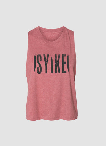 Racerback Crop Tank – Heather Mauve